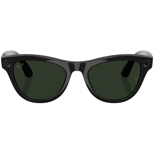 Умные очки Ray-Ban Meta* Skyler Gen 2 Shiny Black, Фотохромные линзы Graphite Green Transitions (RW4014)